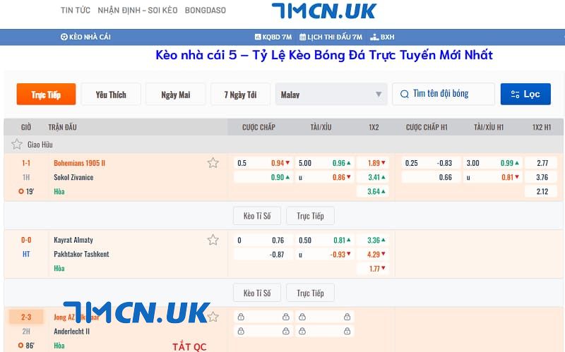 Trang 7mcn.uk - cung cấp kèo nhà cái Châu Á hấp dẫn, uy tín