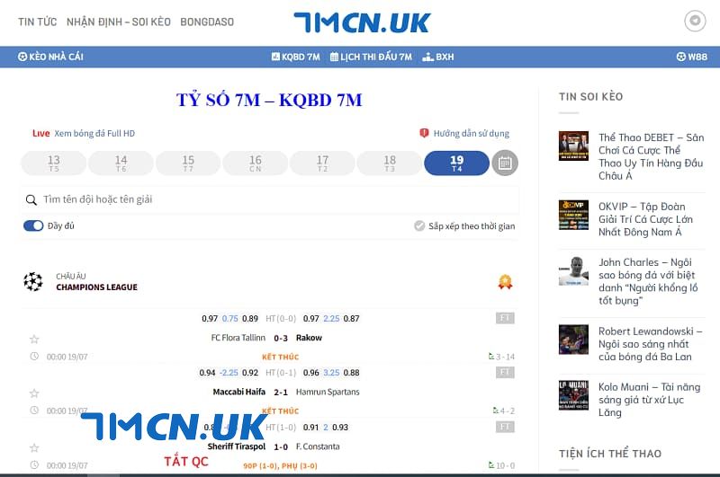 Website 7mcn.uk - cung cấp tilecacuoc hấp dẫn, uy tín
